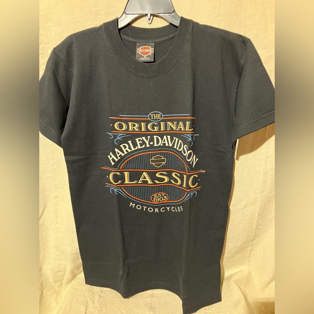 Vtg Harley Davidson Original Classic Motorcycles Double Stitch England Medium